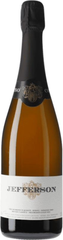 88,95 € Free Shipping | Rosé sparkling Cantina Nervi Jefferson Dosage Zéro Rosé I.G.T. Grappa Piemontese Piemonte Italy Nebbiolo Bottle 75 cl