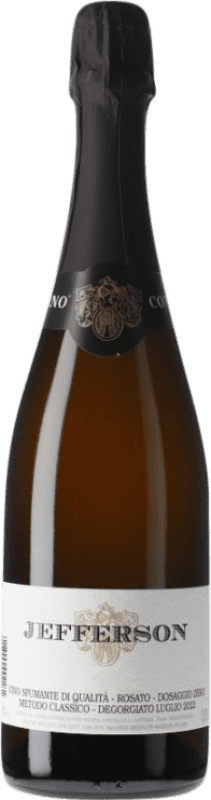 92,95 € 免费送货 | 玫瑰酒 Cantina Nervi Jefferson Dosage Zéro Rosé Zéro Dosage I.G.T. Grappa Piemontese 皮埃蒙特 意大利 Nebbiolo 瓶子 75 cl