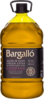 91,95 € Envío gratis | Aceite de Oliva Bargalló Virgen Extra Coupage España Garrafa 5 L