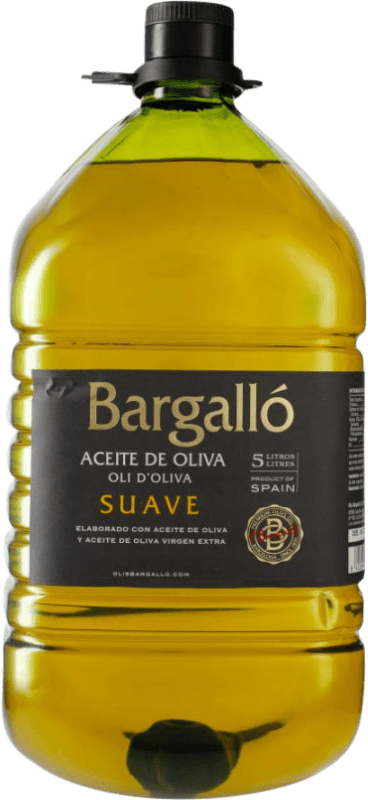 69,95 € Envío gratis | Aceite de Oliva Bargalló Virgen Suave España Garrafa 5 L