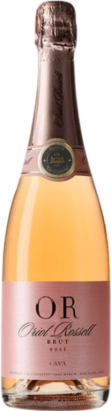 15,95 € Kostenloser Versand | Rosé Sekt Oriol Rossell Brut — Herb D.O. Cava Katalonien Spanien Flasche 75 cl