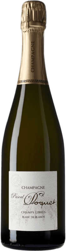 66,95 € Бесплатная доставка | Белое игристое Pascal Doquet Champs Libres Blanc de Blancs A.O.C. Champagne шампанское Франция бутылка 75 cl