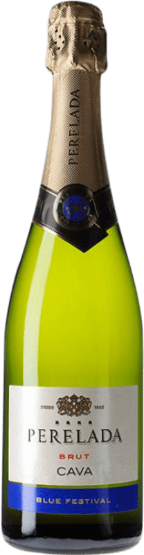 8,95 € 免费送货 | 白起泡酒 Perelada Blue Festival 香槟 预订 D.O. Cava 加泰罗尼亚 西班牙 瓶子 75 cl