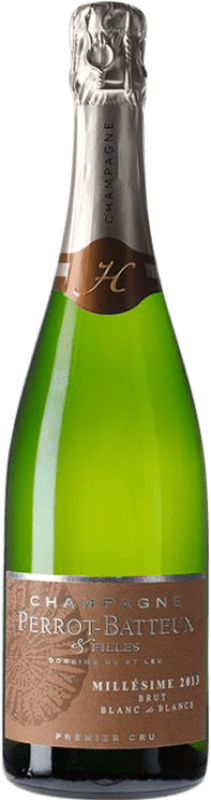 35,95 € Бесплатная доставка | Белое игристое вино Perrot Batteux Brut — брют 1er Premier Cru, Blanc de Blancs A.O.C. Champagne шампанское Франция Chardonnay — Шардоне 75 cl