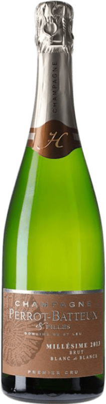 44,95 € Spedizione Gratuita | Spumante bianco Perrot Batteux Blanc de Blancs Premier Cru Brut A.O.C. Champagne champagne Francia Chardonnay Bottiglia 75 cl