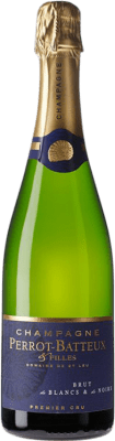 57,95 € 免费送货 | 白起泡酒 Perrot Batteux de Blancs & de Noirs Premier Cru 香槟 A.O.C. Champagne 香槟酒 法国 Pinot Black, Chardonnay 瓶子 75 cl