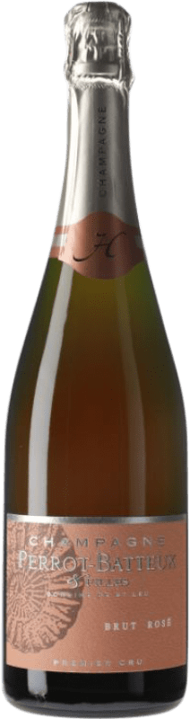 45,95 € Kostenloser Versand | Rosé Sekt Perrot Batteux Rosé Premier Cru Brut A.O.C. Champagne Champagner Frankreich Spätburgunder, Chardonnay Flasche 75 cl