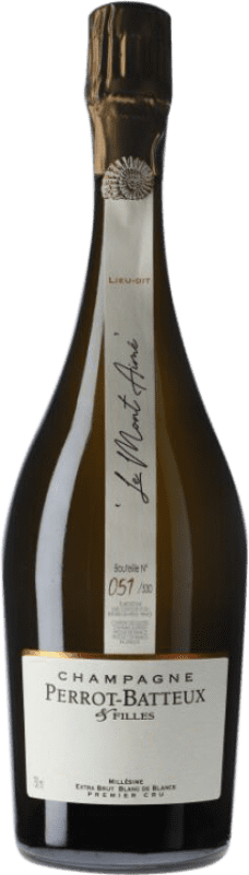 79,95 € Kostenloser Versand | Weißer Sekt Perrot Batteux Le Mont Aimé Blanc de Blancs Premier Cru Extra Brut A.O.C. Champagne Champagner Frankreich Chardonnay Flasche 75 cl