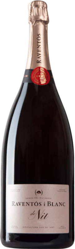 47,95 € Envío gratis | Espumoso rosado Raventós i Blanc De Nit Rosat Cataluña España Botella Magnum 1,5 L