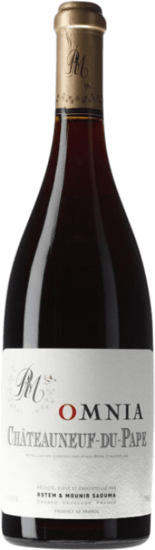 129,95 € Envoi gratuit | Vin rouge Rotem & Mounir Saouma Omnia A.O.C. Châteauneuf-du-Pape Rhône France Syrah, Grenache, Mourvèdre Bouteille 75 cl