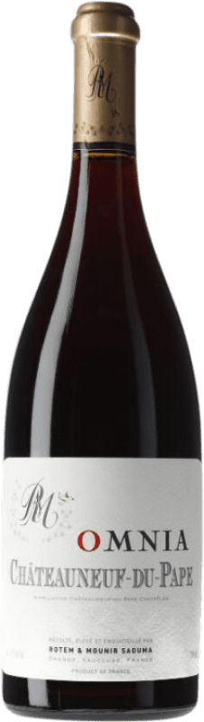 135,95 € Envio grátis | Vinho tinto Rotem & Mounir Saouma Omnia A.O.C. Châteauneuf-du-Pape Rhône França Syrah, Grenache, Mourvèdre Garrafa 75 cl
