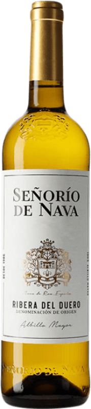 12,95 € Envío gratis | Vino blanco Señorío de Nava D.O. Rueda Castilla la Mancha España Albillo Botella 75 cl