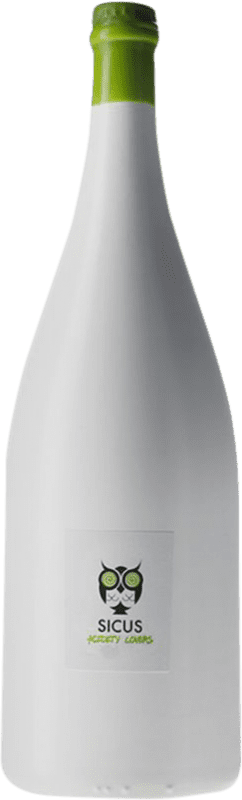 39,95 € Spedizione Gratuita | Vino bianco Sicus Acidity Lovers D.O. Penedès Catalogna Spagna Macabeo Bottiglia Magnum 1,5 L