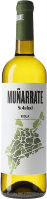 7,95 € Envio grátis | Vinho branco Solabal Muñarrate Blanco D.O.Ca. Rioja La Rioja Espanha Viura, Malvasía Garrafa 75 cl