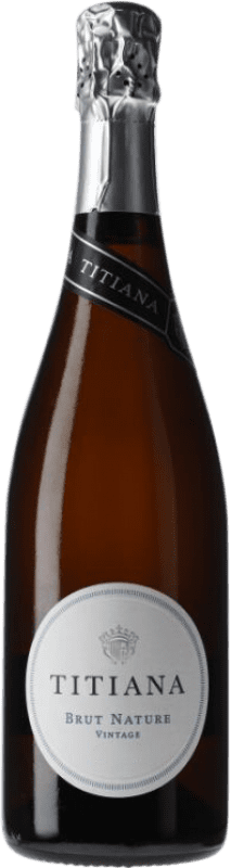 19,95 € Free Shipping | White Sparkling Wine Parxet Titiana Brut Nature Vintage D.O. Alella Catalonia Spain Chardonnay Bottle 75 cl
