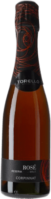 14,95 € Free Shipping | Rosé sparkling Agustí Torelló Rosé Brut Corpinnat Catalonia Spain Pinot Black Half Bottle 37 cl