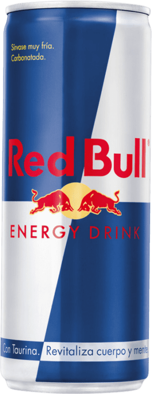 45,95 € Envio grátis | Caixa de 12 unidades Refrescos e Mixers Red Bull Energy Drink Espanha Lata 50 cl