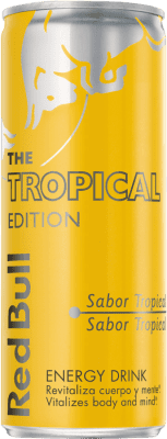 Getränke und Mixer 12 Einheiten Box Red Bull Energy Drink Tropical Edition 25 cl