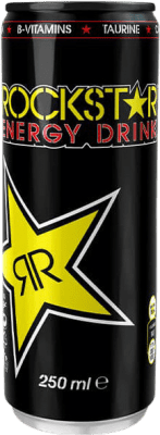 53,95 € Kostenloser Versand | 24 Einheiten Box Getränke und Mixer Rockstar. Original Spanien Alu-Dose 25 cl