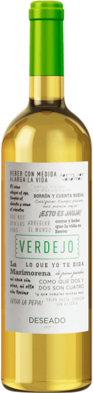 4,95 € Spedizione Gratuita | Vino Bianco BAS Deseado Castilla-La Mancha Spagna Verdejo 75 cl