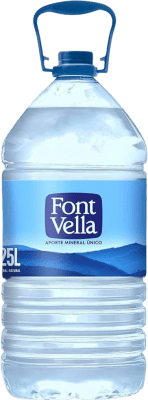 Water 3 units box Font Vella Mineral Natural — Natural Mineral 6 L PET