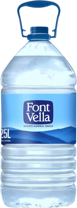 7,95 € Spedizione Gratuita | Scatola da 3 unità Acqua Font Vella PET Spagna Caraffa 6 L