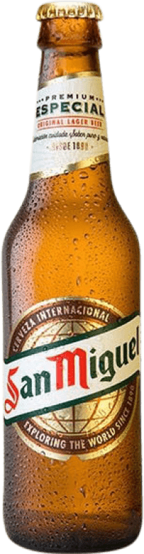 55,95 € Spedizione Gratuita | Scatola da 24 unità Birra San Miguel Lager, Speciale Andalusia Spagna Bottiglietta Terzo 33 cl