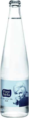 9,95 € Envio grátis | Caixa de 24 unidades Água Font Vella Mineral Natural Espanha Garrafinha Terço 33 cl Vidro