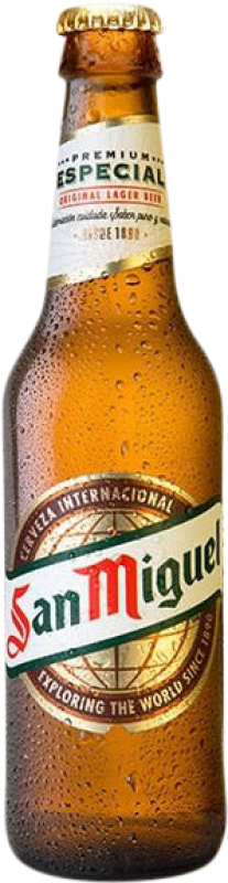 28,95 € 免费送货 | 盒装30个 啤酒 San Miguel 安达卢西亚 西班牙 小瓶 20 cl