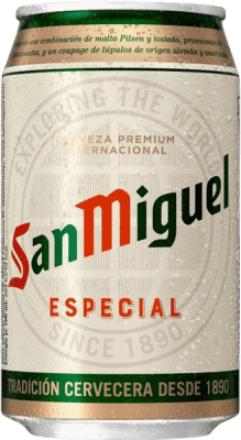 26,95 € Kostenloser Versand | 24 Einheiten Box Bier San Miguel Andalusien Spanien Alu-Dose 33 cl