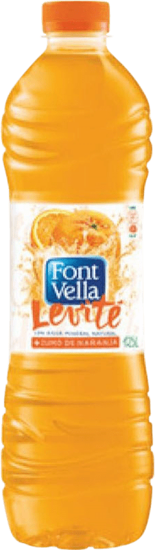 14,95 € 送料無料 | 12個入りボックス 水 Font Vella Levité Mineral Natural — 天然ミネラル スペイン ミディアムボトル 50 cl Naranja — オレンジ