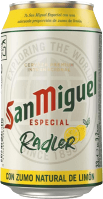 29,95 € 送料無料 | 24個入りボックス ビール San Miguel Radler, 特別 アンダルシア スペイン 缶 33 cl