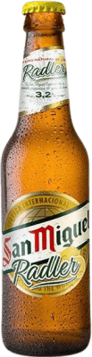 42,95 € Kostenloser Versand | 24 Einheiten Box Bier San Miguel Radler Vidrio RET Andalusien Spanien Drittel-Liter-Flasche 33 cl