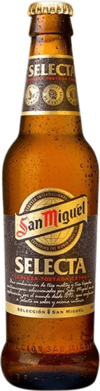 42,95 € Envoi gratuit | Boîte de 24 unités Bière San Miguel Selecta Vidrio RET Andalousie Espagne Bouteille Tiers 33 cl