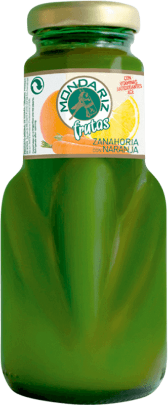 34,95 € 送料無料 | 24個入りボックス ソフトドリンク Mondariz Frutas ガリシア スペイン 小瓶 20 cl Naranja — オレンジ, Zanahoria — にんじん