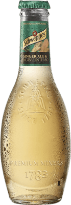 87,95 € Kostenloser Versand | 24 Einheiten Box Getränke und Mixer Schweppes Ginger Premium Spanien Kleine Flasche 20 cl