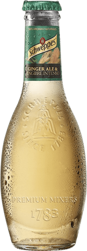 77,95 € Envoi gratuit | Boîte de 24 unités Boissons et Mixers Schweppes Ginger Premium Espagne Petite Bouteille 20 cl