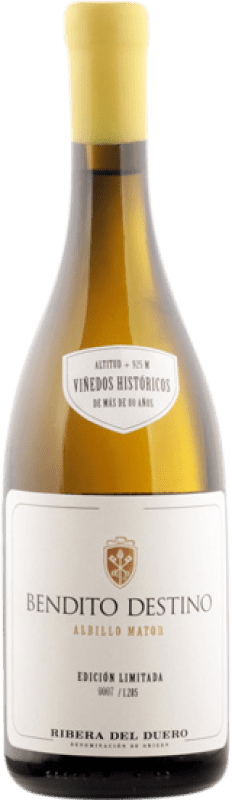 79,95 € Envío gratis | Vino blanco Bendito Destino D.O. Ribera del Duero Castilla y León España Albillo Botella 75 cl