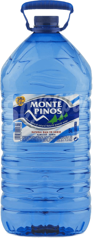 14,95 € Envoi gratuit | Boîte de 4 unités Eau Monte Pinos PET Castille et Leon Espagne Carafe 5 L