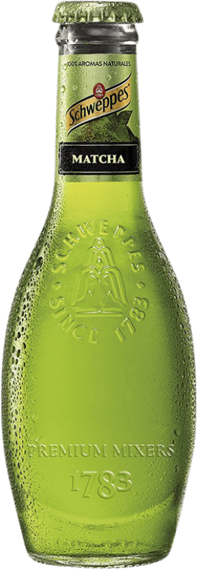 49,95 € 送料無料 | 24個入りボックス 飲み物とミキサー Schweppes Tónica Matcha スペイン 小型ボトル 20 cl