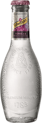 77,95 € Kostenloser Versand | 24 Einheiten Box Getränke und Mixer Schweppes Tónica Pimienta Rosa Spanien Kleine Flasche 20 cl