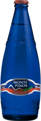 29,95 € Бесплатная доставка | Коробка из 20 единиц Вода Monte Pinos Gas Vidrio Кастилия-Леон Испания бутылка Medium 50 cl