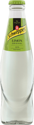 33,95 € Kostenloser Versand | 24 Einheiten Box Getränke und Mixer Schweppes Limón Vidrio RET Spanien Kleine Flasche 20 cl