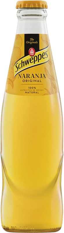 59,95 € 送料無料 | 24個入りボックス 飲み物とミキサー Schweppes Naranja スペイン 小型ボトル 20 cl