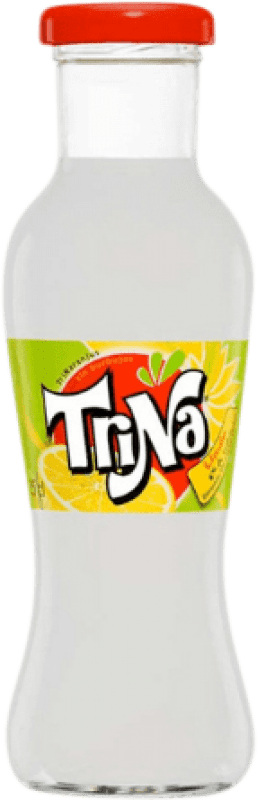 32,95 € 免费送货 | 盒装24个 碳酸饮料 Trina 西班牙 三分之一升瓶 33 cl 可回收玻璃 Limón — 柠檬
