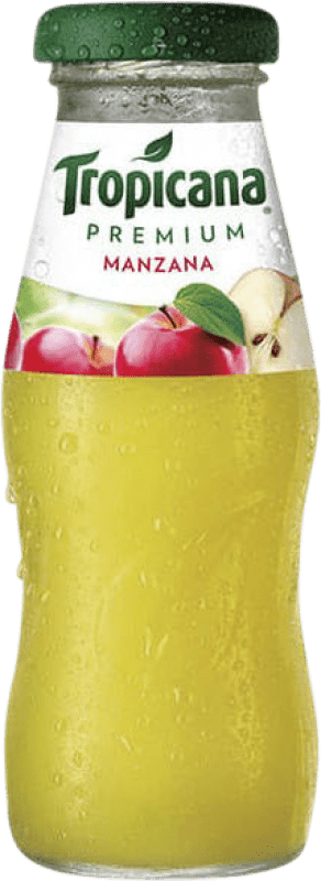 46,95 € Spedizione Gratuita | Scatola da 24 unità Bibite Tropicana Spagna Bottiglietta 20 cl Manzana — Mela