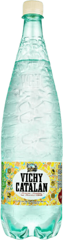 24,95 € Spedizione Gratuita | Scatola da 12 unità Acqua Vichy Catalan Gas PET Catalogna Spagna Bottiglia 1 L