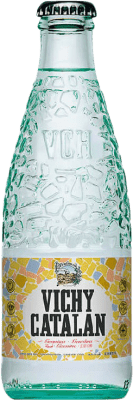 29,95 € Spedizione Gratuita | Scatola da 24 unità Acqua Vichy Catalan Gas Vidrio Catalogna Spagna Piccola Bottiglia 25 cl