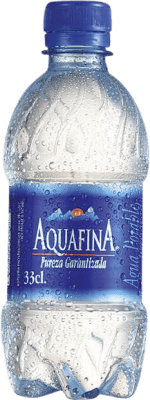 38,95 € Envío gratis | Caja de 35 unidades Agua Aquafina PET España Botellín Tercio 33 cl