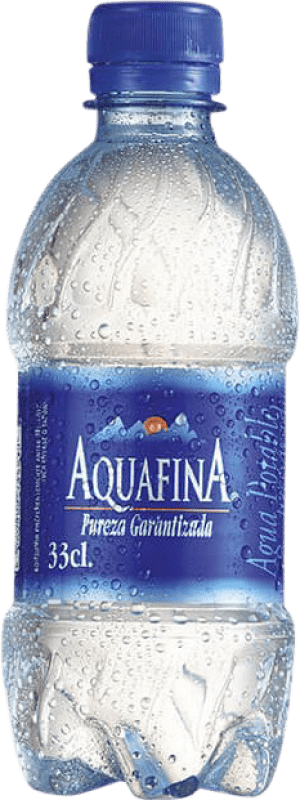 39,95 € 送料無料 | 35個入りボックス 水 Aquafina PET スペイン 3分の1リットルのボトル 33 cl